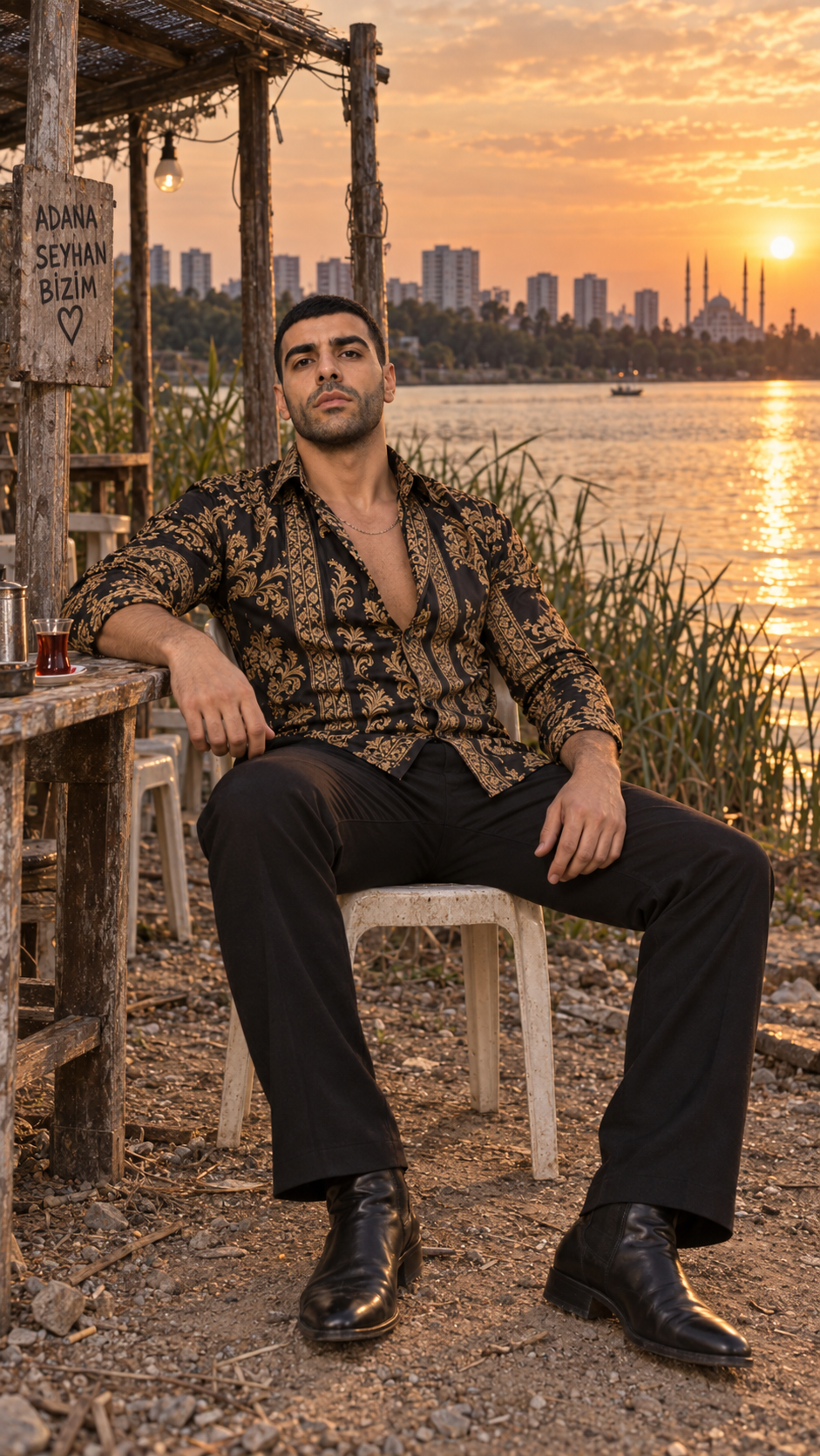 MertDUMAN, Seyhan kıyısında gün batımında